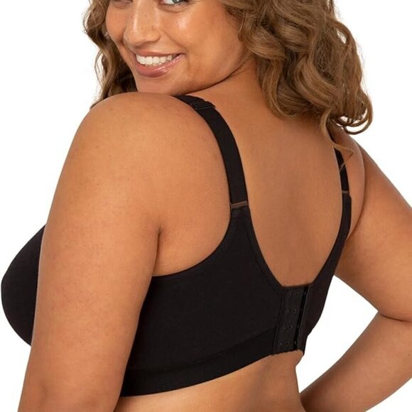 🐈Fruit of the Loom Fit for Me Plus Size Beyond Soft Wireless Cotton Bra 46C - Picture 3 of 12